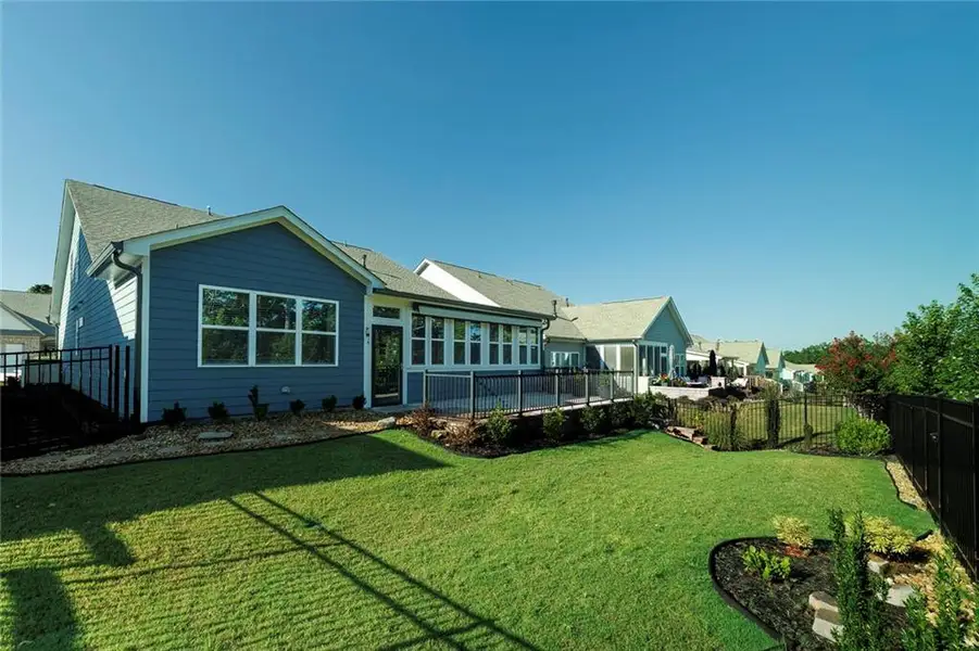 Exterior details and patio area of a home in , Canton (Image 33).