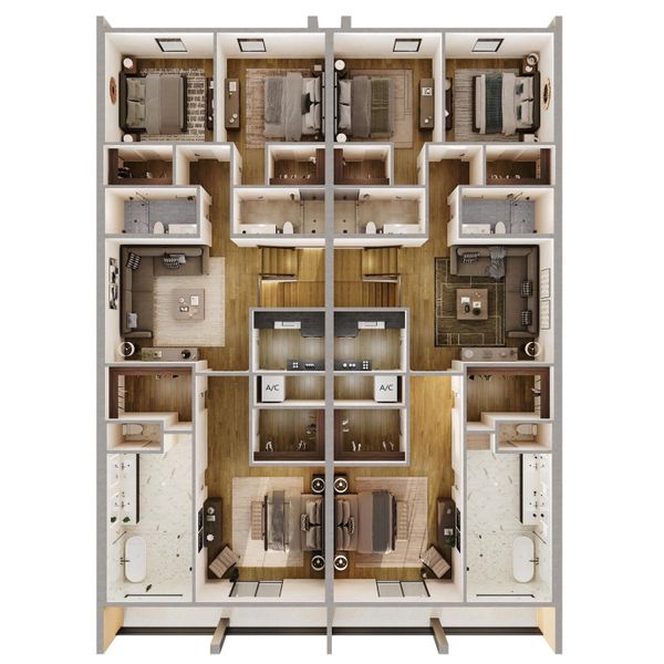 2D floor plan layout of this home in , Boca Raton, FL (Image 3).