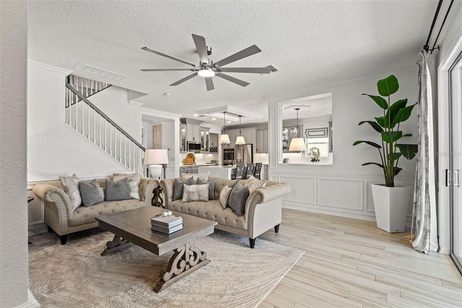 Furnished interior view inside a new home in Whispering Oaks Preserve, Wesley Chapel (Image 16).