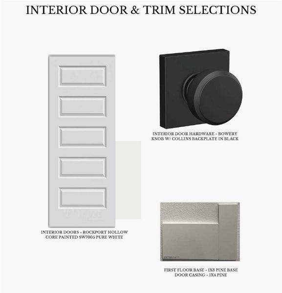 Sample of building materials used in homes in Bentwood Farms, Montgomery (Image 17).