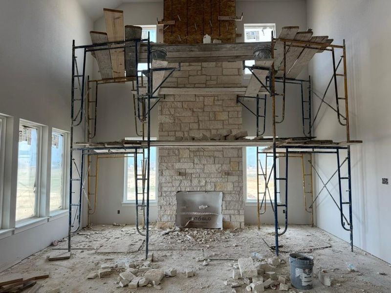 In-progress construction of a new home in Rocky Top, Krum, TX (Image 10).