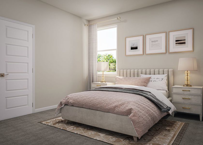 Furnished interior view inside a new home in Flora, Hutto (Image 15).