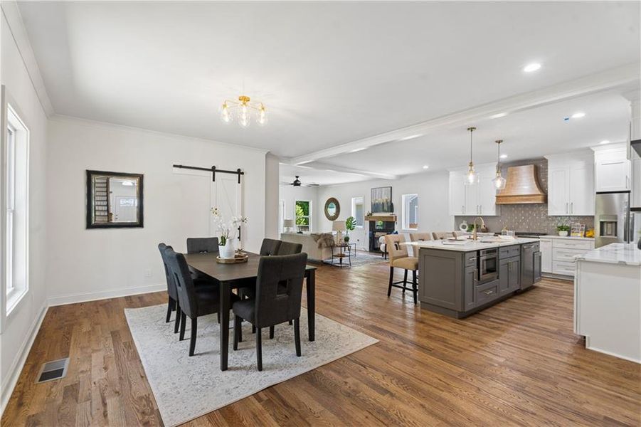 Furnished interior view inside a new home in , Decatur (Image 5).