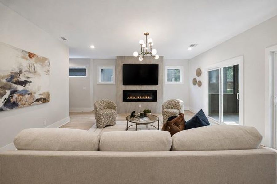 Furnished interior view inside a new home in , Atlanta (Image 13).