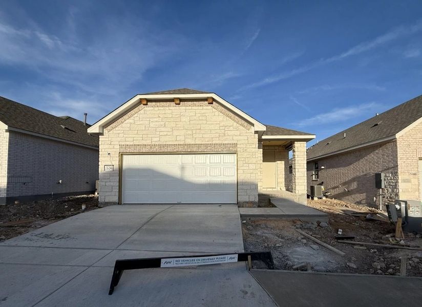 In-progress construction of a new home in La Cima, San Marcos, TX (Image 3).