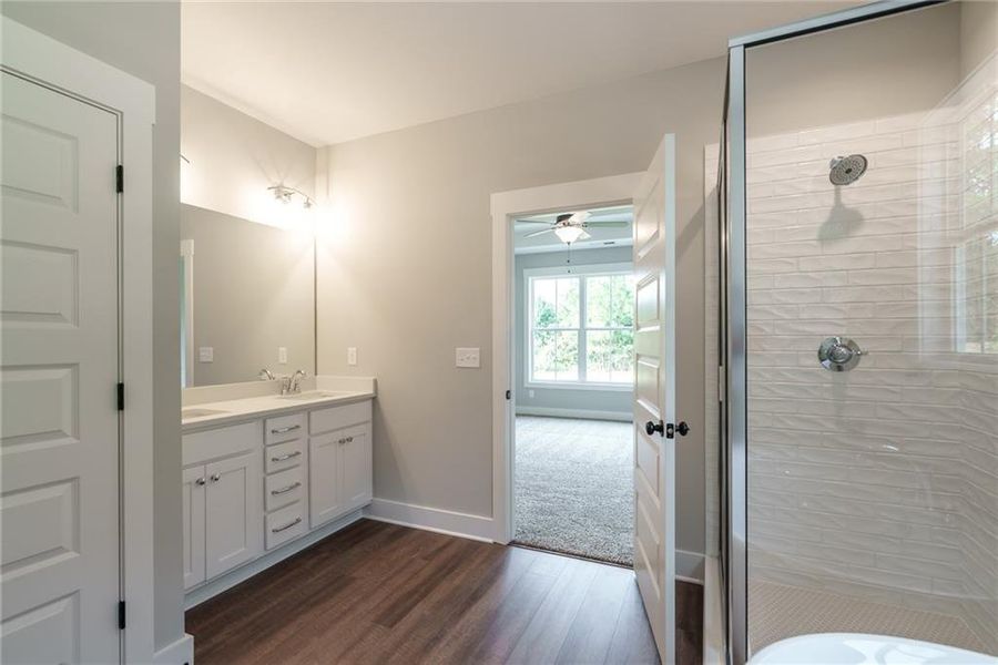 Furnished interior view inside a new home in , Social Circle (Image 11). Furnished interior view inside a new home in , Social Circle (Image 11).