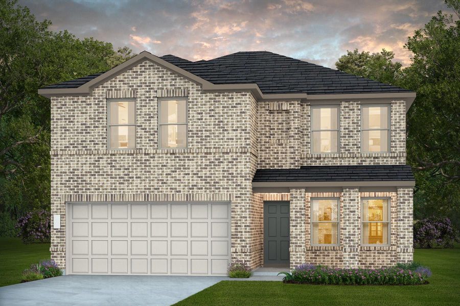 Representative exterior photo of a completed home built from the Enloe by Pulte Homes in La Cima, San Marcos, TX (Image 20).