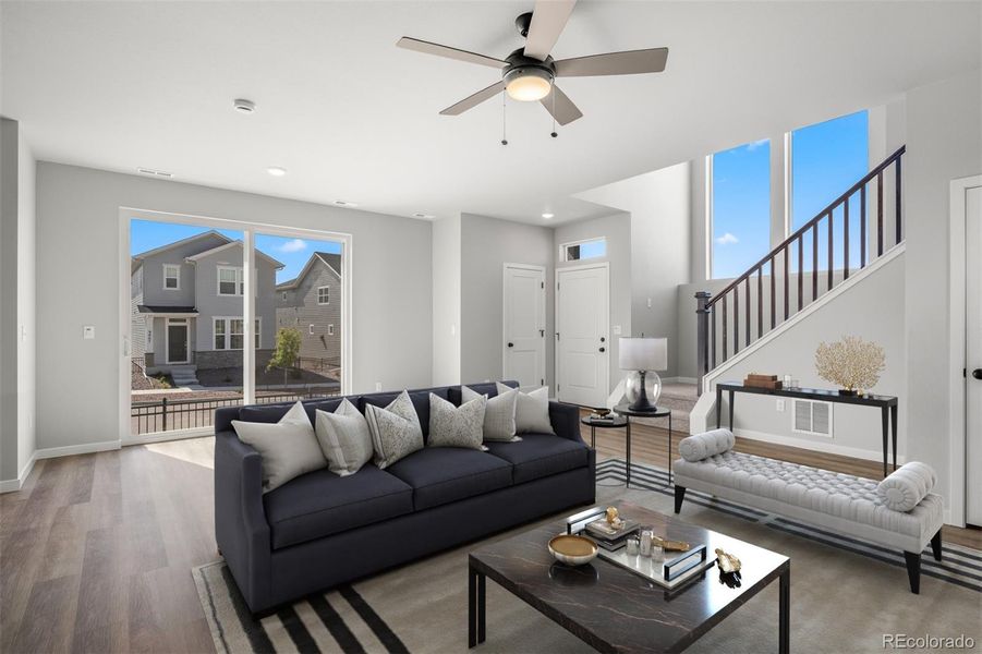 Furnished interior view inside a new home in Revel Crossing at Wolf Ranch – The Ascent Collection, Colorado Springs (Image 14).