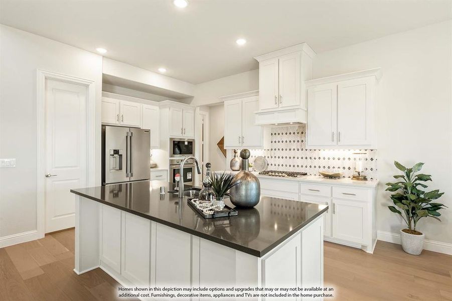 Furnished interior view inside a new home in ArrowBrooke, Aubrey (Image 16).