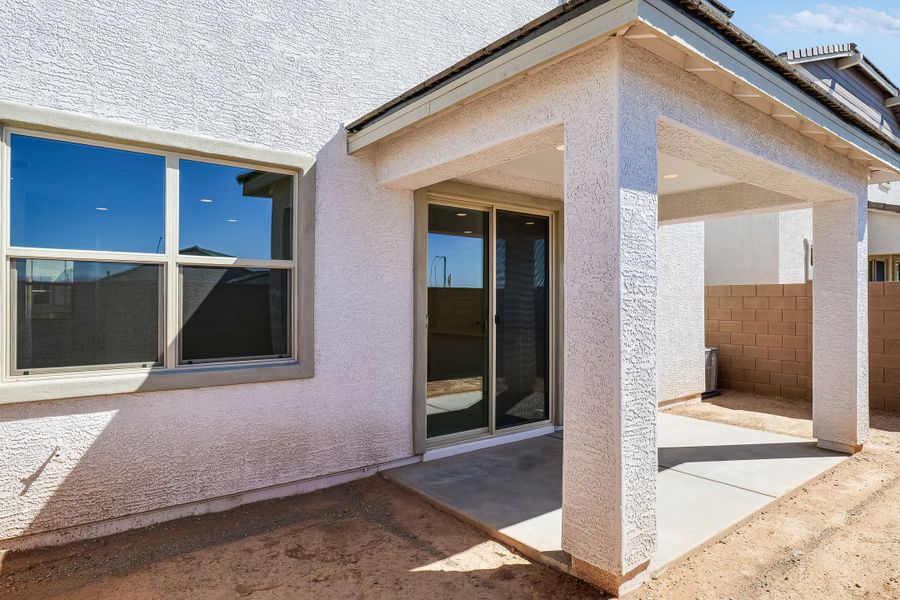 Exterior details and patio area of a home in Artisan at Asante Vista Collection, Surprise (Image 2).