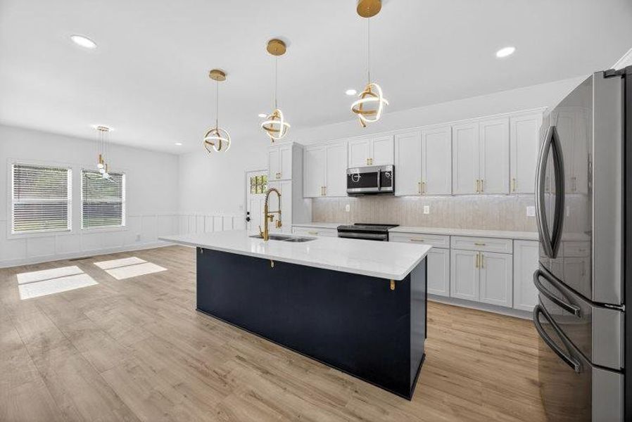 Furnished interior view inside a new home in , Atlanta (Image 5). Furnished interior view inside a new home in , Atlanta (Image 5).