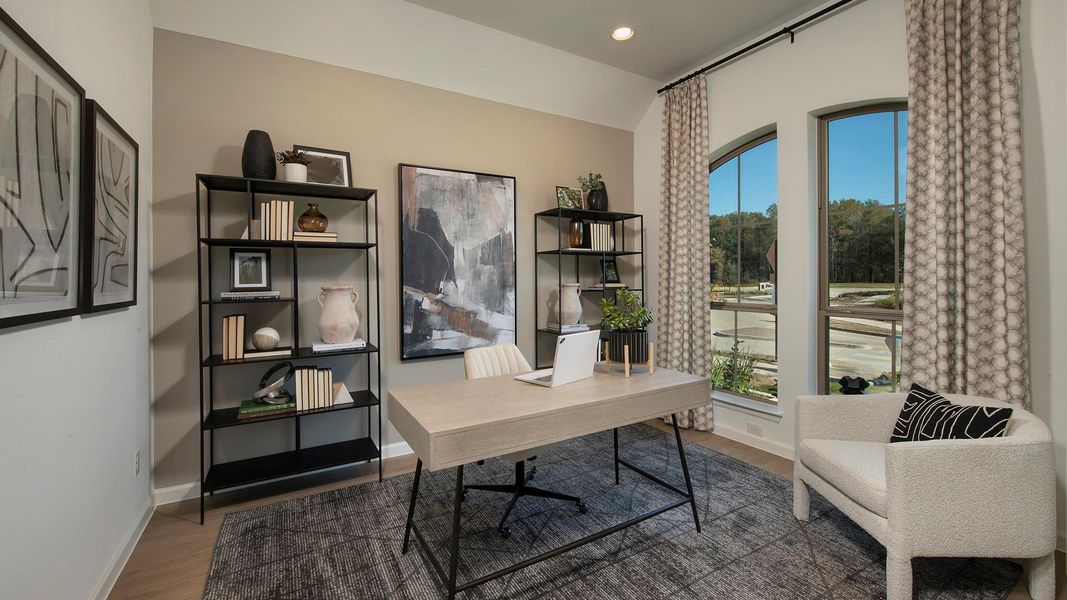 Furnished interior view inside a new home in The Groves 45', Humble (Image 8).