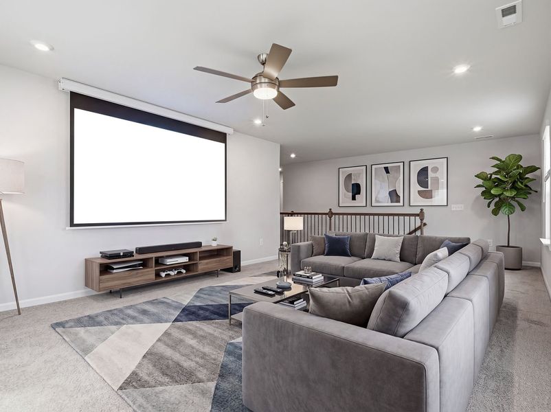 Furnished interior view inside a new home in Fallbrook Single Family Homes, Indian Trail (Image 22). Furnished interior view inside a new home in Fallbrook Single Family Homes, Indian Trail (Image 22).
