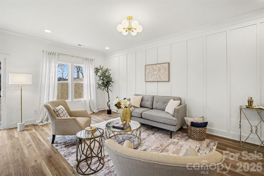 Furnished interior view inside a new home in , Charlotte (Image 8).