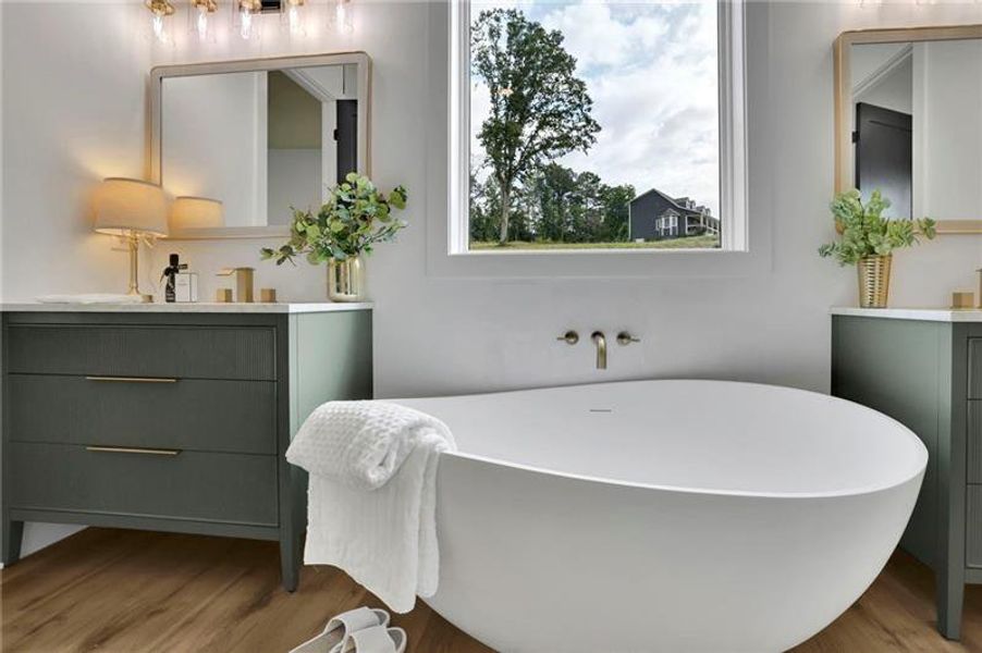 Furnished interior view inside a new home in , Canton (Image 9).