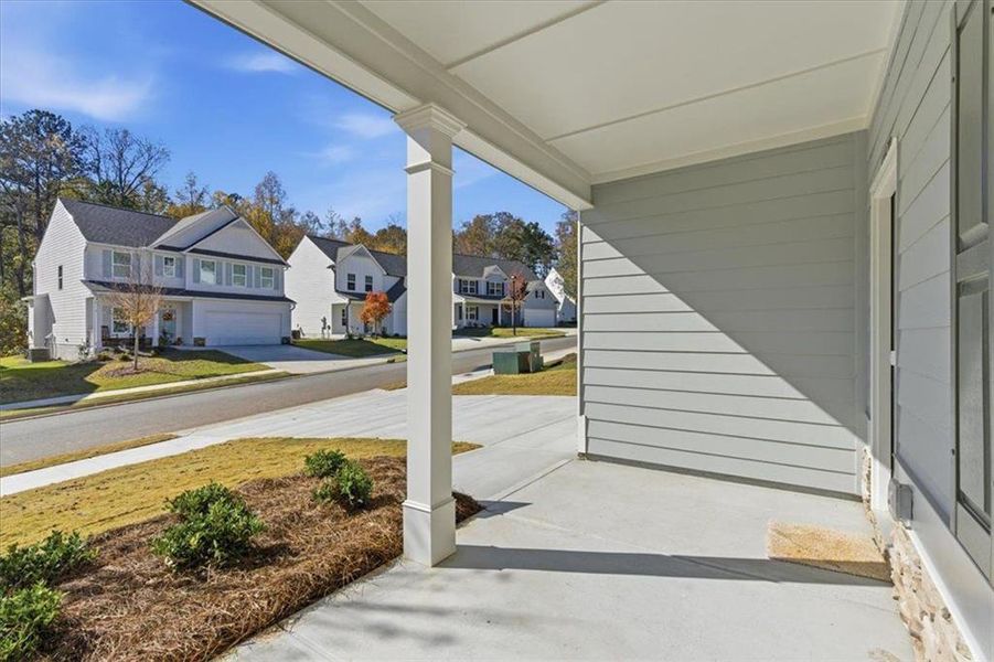 Exterior details and patio area of a home in , Canton (Image 27).