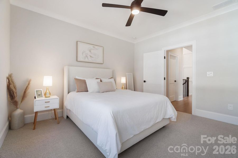 Furnished interior view inside a new home in , Weddington (Image 12).