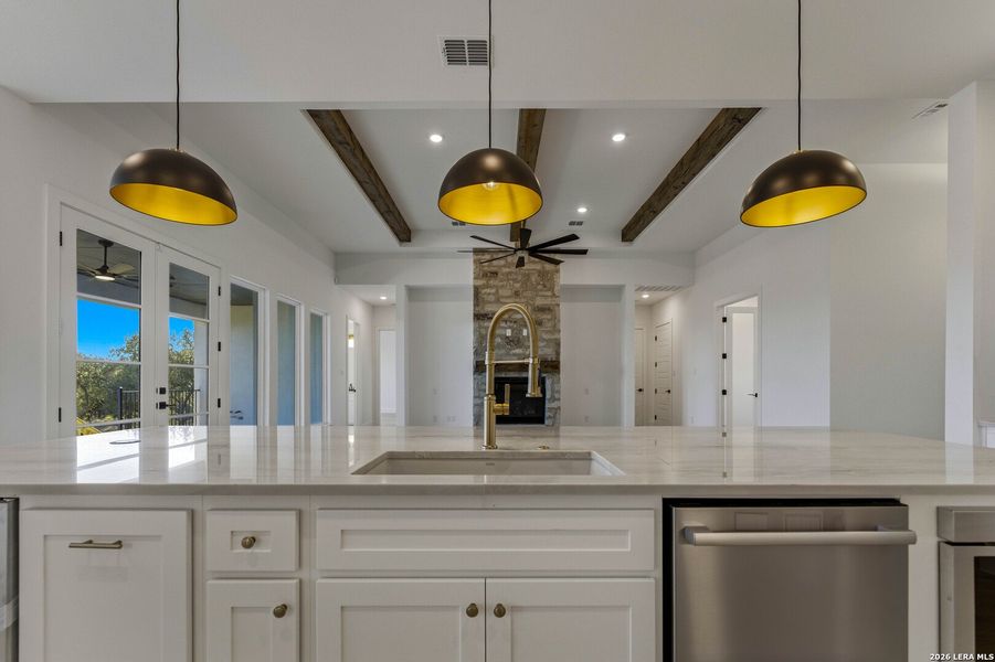 Furnished interior view inside a new home in , New Braunfels (Image 5).