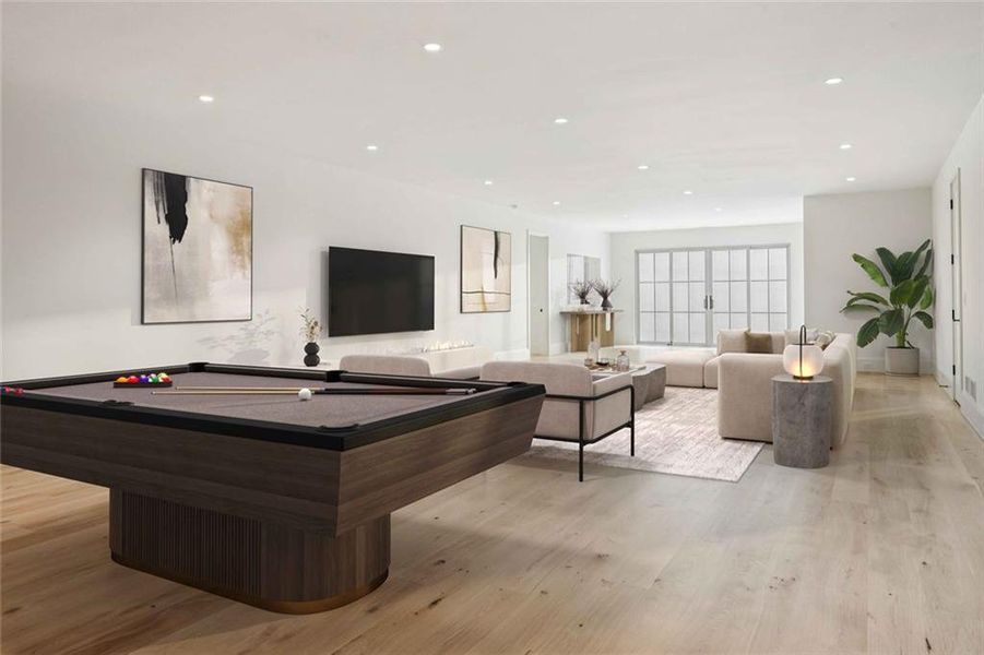 Furnished interior view inside a new home in , Atlanta (Image 34).