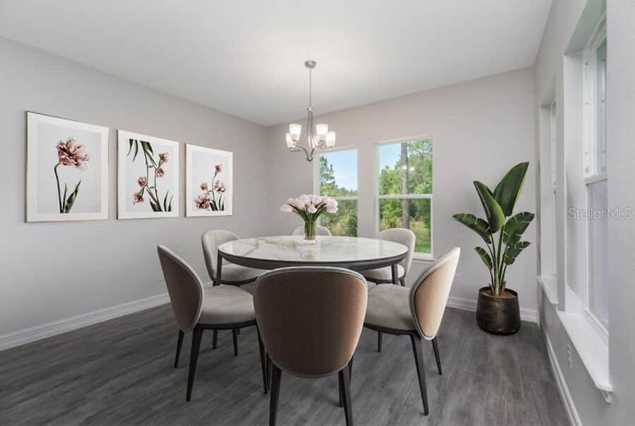 Furnished interior view inside a new home in , Ocala (Image 8).