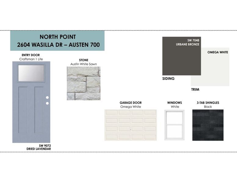 Sample of building materials used in homes in North Point, Temple (Image 11).
