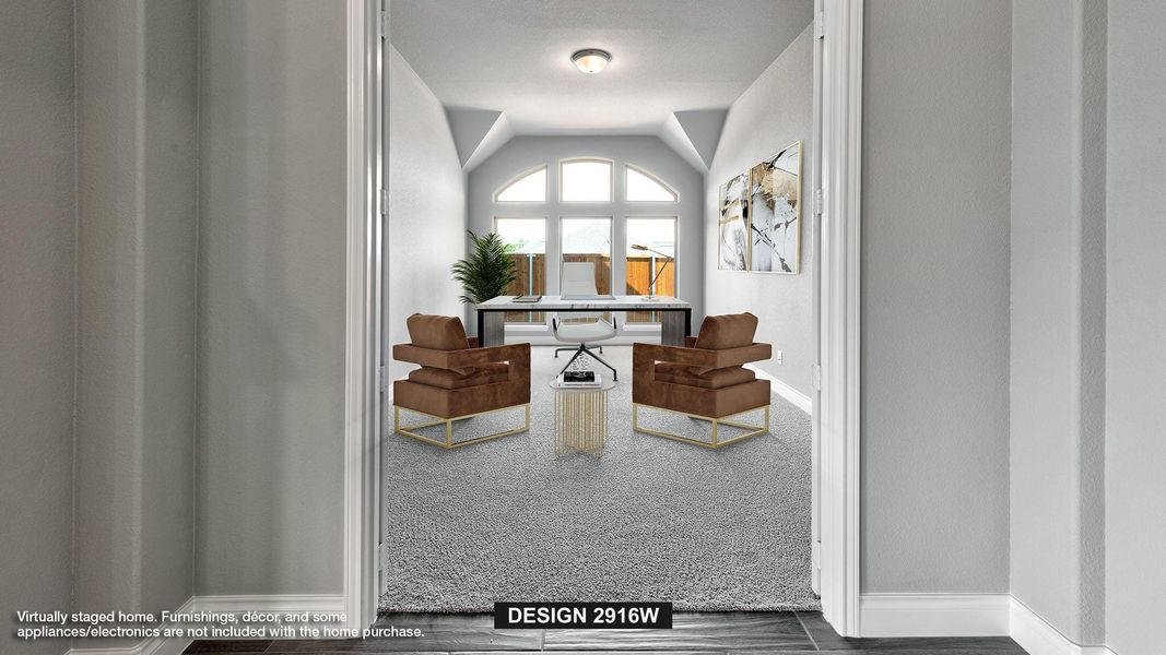 Furnished interior view inside a new home in The Colony, Bastrop (Image 5).