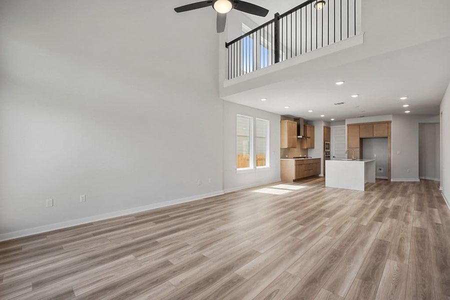 Spacious, unfurnished interior of a new home in Terrace Collection At Turner's Crossing, Buda (Image 25).