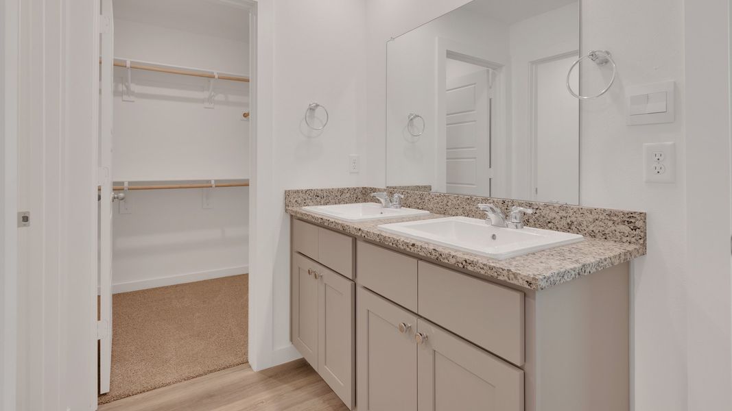Furnished interior view inside a new home in Allen Farms, Lubbock (Image 7).