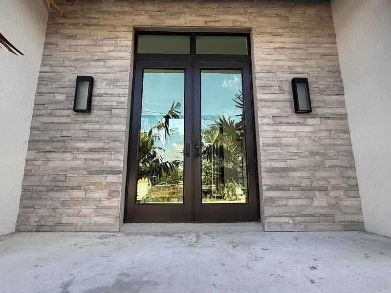 Side porch at dining room