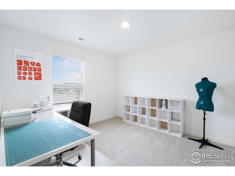 Second bedroom upstairs - perfect as a bedroom, home office, workout space, or hobby room. Second bedroom upstairs - perfect as a bedroom, home office, workout space, or hobby room.