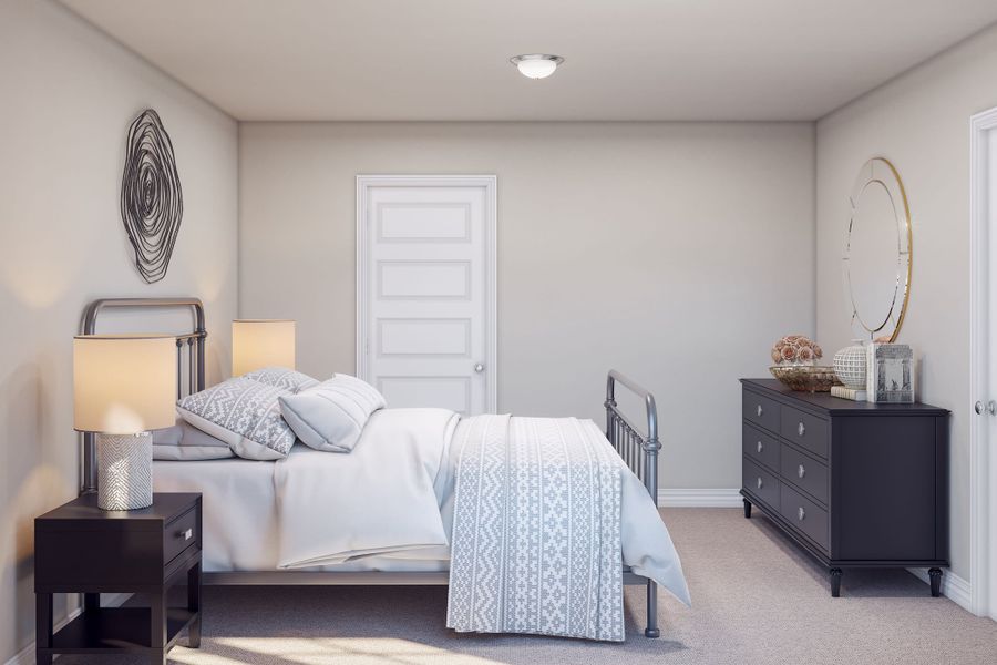 Furnished interior view inside a new home in Mason Woods, Cypress (Image 18). Furnished interior view inside a new home in Mason Woods, Cypress (Image 18).