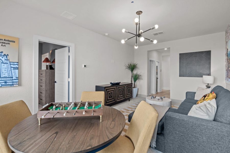 Furnished interior view inside a new home in Santa Rita Ranch, Liberty Hill (Image 34).