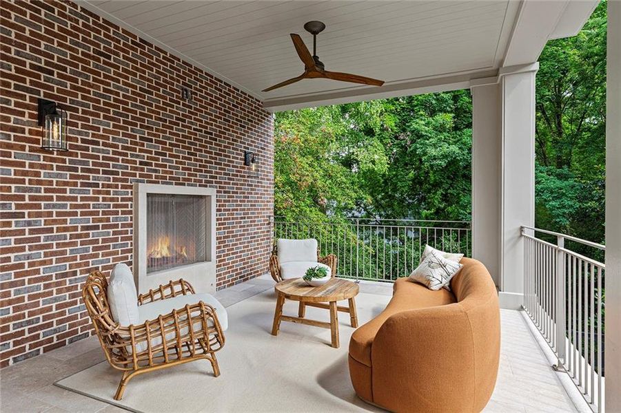 Exterior details and patio area of a home in , Atlanta (Image 42). Exterior details and patio area of a home in , Atlanta (Image 42).