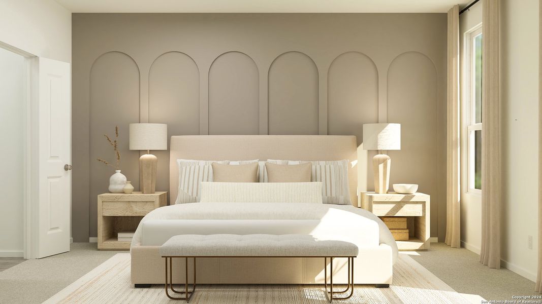 Furnished interior view inside a new home in Grace Valley, Cibolo (Image 29). Furnished interior view inside a new home in Grace Valley, Cibolo (Image 29).