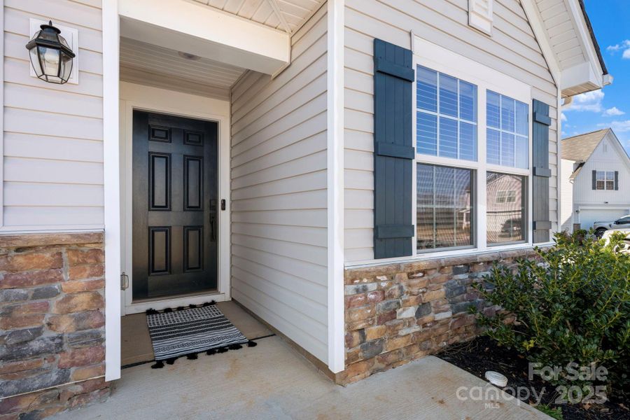 Exterior details and patio area of a home in Legacy Ridge, Catawba (Image 21).
