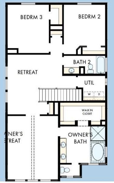 2D floor plan layout of this home in Double Creek Crossing, Round Rock, TX (Image 3). 2D floor plan layout of this home in Double Creek Crossing, Round Rock, TX (Image 3).