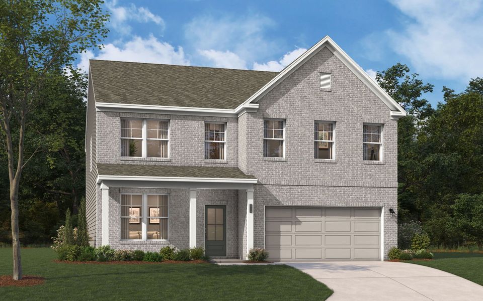 Representative exterior photo of a completed home built from the The Kershaw by Stanley Martin Homes in Riverside Ridge, Lawrenceville, GA (Image 57).
