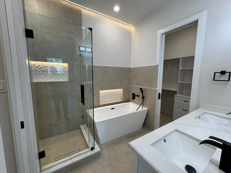 Furnished interior view inside a new home in , Houston (Image 10).