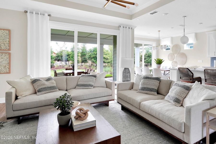 Furnished interior view inside a new home in , Yulee (Image 9).