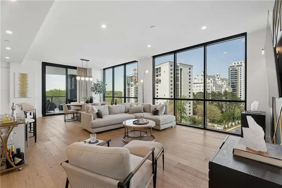 Furnished interior view inside a new home in , Atlanta (Image 6).