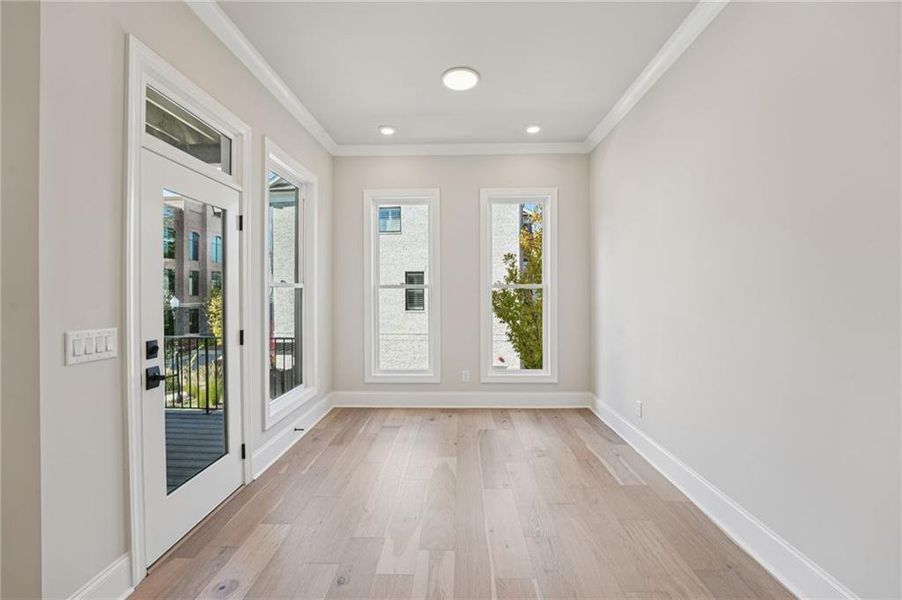 Spacious, unfurnished interior of a new home in Towns on Thompson, Alpharetta (Image 19).