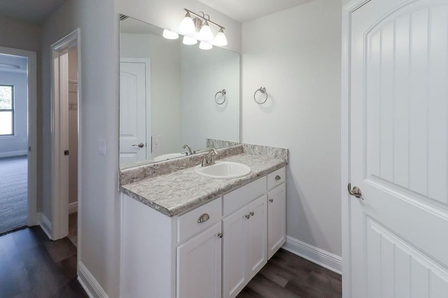 Furnished interior view inside a new home in Cedar Creek at Deerpoint Lake, Panama City (Image 10).
