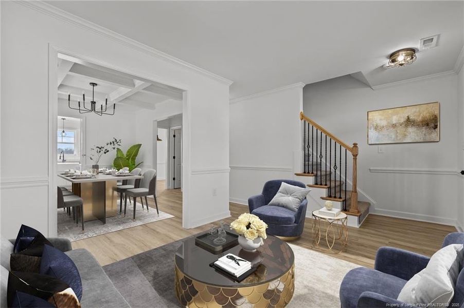 Virtually Staged Flex Room