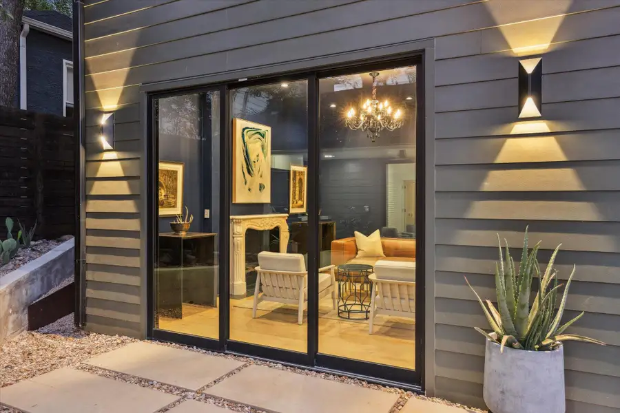 View of living room from outside patio View of living room from outside patio