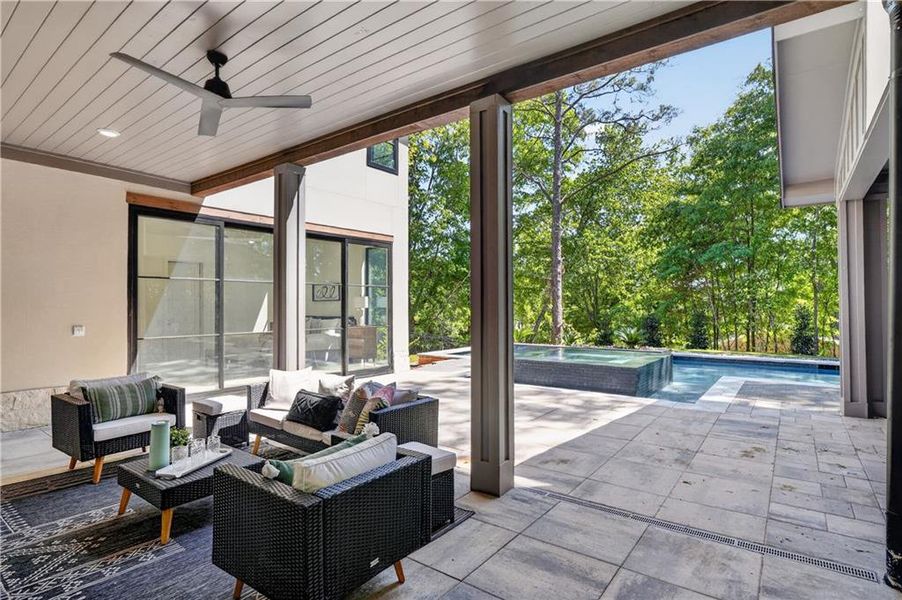 Exterior details and patio area of a home in , Alpharetta (Image 32).