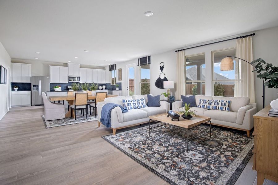 Representative furnished interior of a home built from the 2343 Modeled by KB Home in Heartland Signature, Crandall (Image 8).