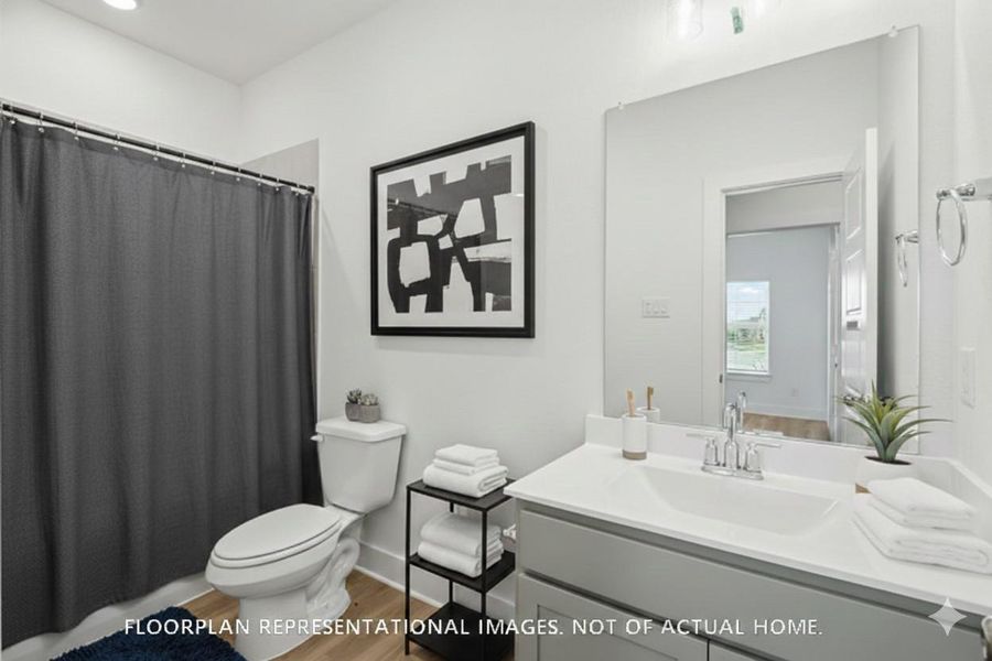 Furnished interior view inside a new home in Hallimore Ranch, Rosenberg (Image 7).