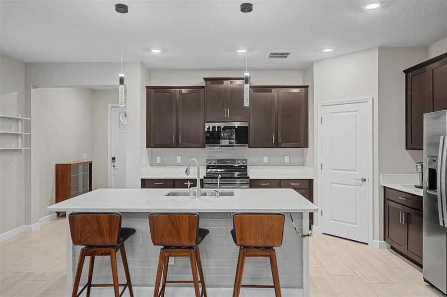 Furnished interior view inside a new home in , San Antonio (Image 14).