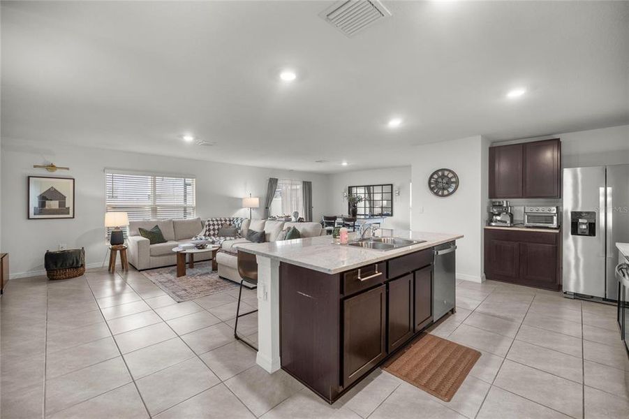 Furnished interior view inside a new home in Ocala Crossings South, Ocala (Image 9). Furnished interior view inside a new home in Ocala Crossings South, Ocala (Image 9).