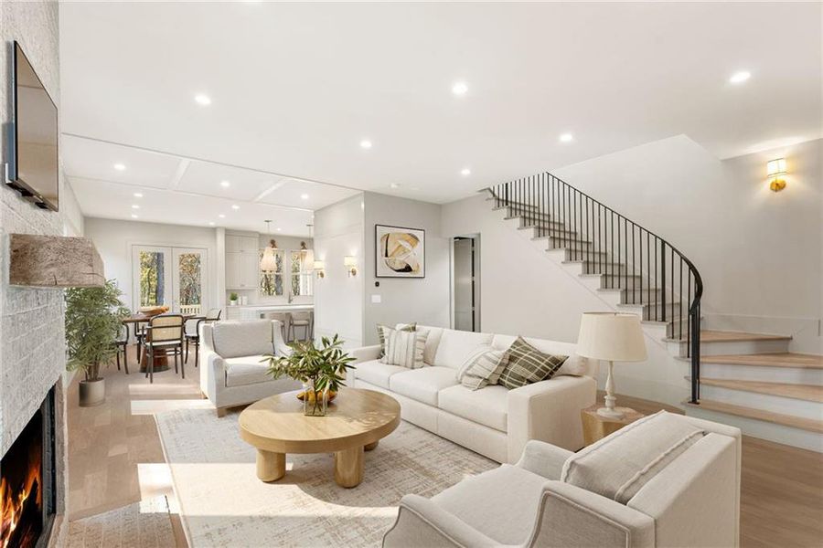 Furnished interior view inside a new home in , Chattahoochee Hills (Image 7).